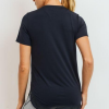 No-Sew Cool-Touch Mesh Panel Athleisure Shirt - Black Back